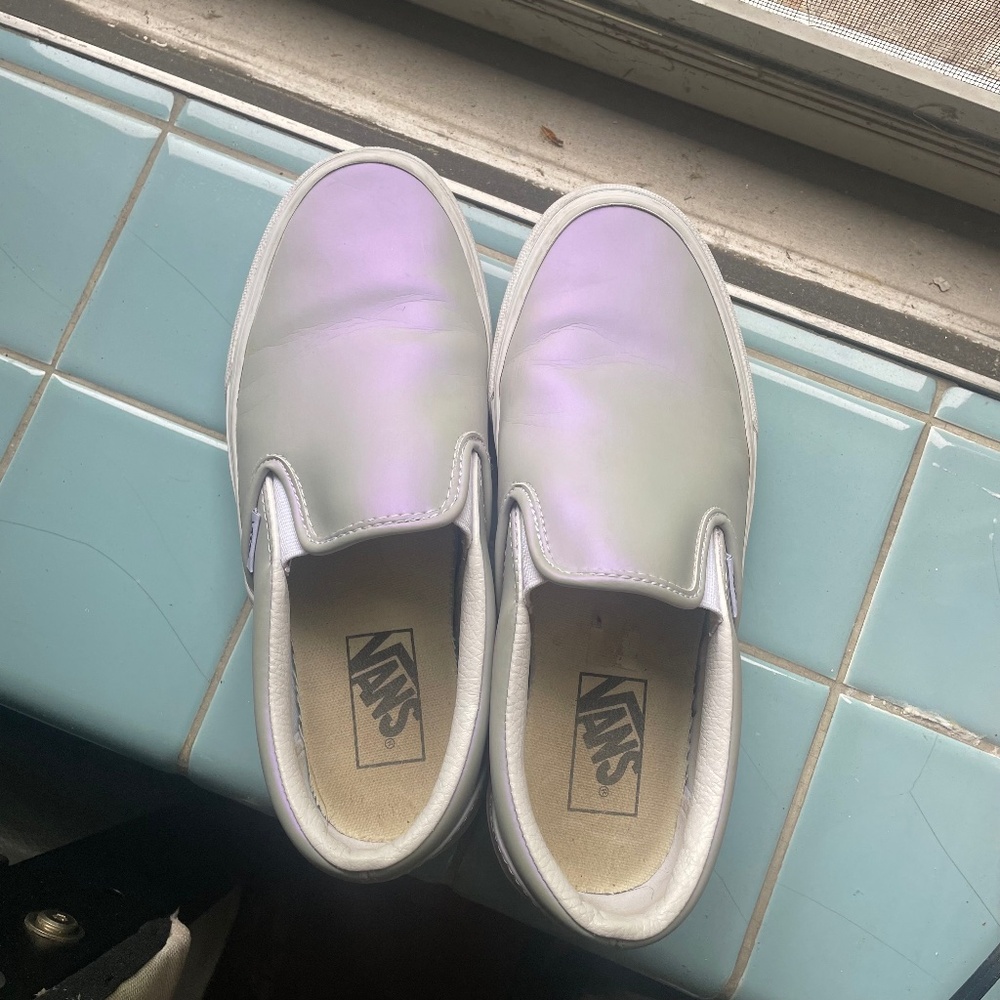 Slip on Vans purple iridescent